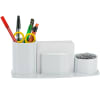 Acrimet Millennium Desk Organizer Pencil Paper Clip Cup Holder (With Paper) (White Color) Code 740.6 - Image 1 of 0