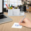 Acrimet Millennium Desk Organizer Pencil Paper Clip Cup Holder (With Paper) (White Color) Code 740.6 - Image 4 of 0