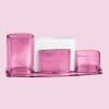 Acrimet Millennium Desk Organizer Pencil Paper Clip Cup Holder (With Paper) (Clear Pink Color) Code 740.8 - Image 2 of 0