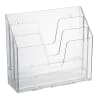 Acrimet Horizontal Triple File Folder Organizer (Clear Crystal Color) Code 860.1 - Image 1 of 0