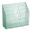 Acrimet Horizontal Triple File Folder Organizer (Clear Green Color) Code 860.3 - Image 1 of 0