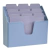 Acrimet Horizontal Triple File Folder Organizer (Solid Blue Color) Code 860.AO - Image 5 of 0