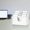 Acrimet Horizontal Triple File Folder Organizer (Solid White Color) Code 860.BO - Image 2 of 0