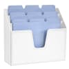 Acrimet Horizontal Triple File Folder Organizer (Solid White Color) Code 860.BO - Image 5 of 0