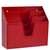 Acrimet Horizontal Triple File Folder Organizer (Solid Red Color) Code 860.VM.O - Image 1 of 0
