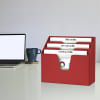 Acrimet Horizontal Triple File Folder Organizer (Solid Red Color) Code 860.VM.O - Image 2 of 0