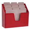 Acrimet Horizontal Triple File Folder Organizer (Solid Red Color) Code 860.VM.O - Image 5 of 0