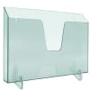 Acrimet Pocket File Holder Horizontal Design Brochure Display (for Wall Mount or Countertop Use) (Removable Supports Included) (Letter Size) (Clear Green Color) Code 862.3 - Image 1 of 0