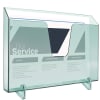 Acrimet Pocket File Holder Horizontal Design Brochure Display (for Wall Mount or Countertop Use) (Removable Supports Included) (Letter Size) (Clear Green Color) Code 862.3 - Image 2 of 0