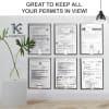Acrimet Wall Mount Sign Holder Display 9 1/8" x 12 1/2" Self Adhesive (A4 - Letter Size) (2 Pack) (Clear Crystal) - Image 4 of 0
