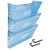Acrimet Wall - Mounted Modular File Holder (Clear Blue Color) 3 Pack Code 868.3 - Image 1 of 0