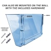 Acrimet Wall - Mounted Modular File Holder (Clear Blue Color) 3 Pack Code 868.3 - Image 2 of 0