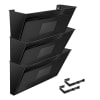 Acrimet Wall-Mounted Modular File Holder (Solid Black Color) 3 Pack Code 868.5 - Image 1 of 0