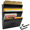 Acrimet Wall-Mounted Modular File Holder (Solid Black Color) 3 Pack Code 868.5 - Image 4 of 0