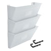 Acrimet Wall - Mounted Modular File Holder (White Color) 3 Pack Code 868.6 - Image 1 of 0