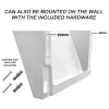 Acrimet Wall - Mounted Modular File Holder (White Color) 3 Pack Code 868.6 - Image 2 of 0