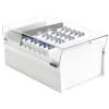 Acrimet 4 X 6 Card File Holder Organizer Metal Base Heavy Duty (White Color with Crystal Plastic Lid Cover) Code 922.8 - Image 2 of 0