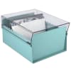 Acrimet 5 X 8 Card File Holder Organizer Metal Base Heavy Duty (Green Color with Crystal Plastic Lid Cover) Code 923.6 - Image 3 of 0