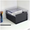 Acrimet 5 X 8 Card File Holder Organizer Metal Base Heavy Duty (Black Color with Crystal Plastic Lid Cover) Code 923.7 - Image 3 of 0