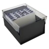 Acrimet 5 X 8 Card File Holder Organizer Metal Base Heavy Duty (Black Color with Crystal Plastic Lid Cover) Code 923.7 - Image 4 of 0