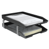 Acrimet Traditional Letter Tray 2 Tier Front Load Design (Black) - Image 1 of 0