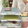 Acrimet Traditional Letter Tray 3 Tier Front Load Design (White) - Image 4 of 0