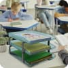 Acrimet Traditional Letter Tray 3 Tier Front Load Design (Clear Green) - Image 3 of 0