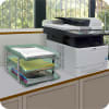 Acrimet Traditional Letter Tray 3 Tier Front Load Design (Clear Green) - Image 5 of 0
