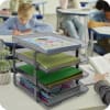 Acrimet Traditional Letter Tray 4 Tier Front Load Design (Smoke) - Image 3 of 0