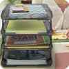 Acrimet Traditional Letter Tray 4 Tier Front Load Design (Smoke) - Image 4 of 0