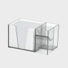 Acrimet Desk Organizer Pencil Paper Clip Holder (Crystal Color) (With Paper) - Image 2 of 0