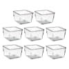 Acrimet Desk Drawer Organizer Clear Crystal 8 Pack 970.0 - Image 1 of 0