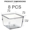 Acrimet Desk Drawer Organizer Clear Crystal 8 Pack 970.0 - Image 2 of 0