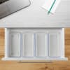 Acrimet Desk Drawer Organizer Clear Crystal 4 Pack 971.0 - Image 3 of 0