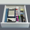 Acrimet Desk Drawer Organizer Clear Crystal 4 Pack 971.0 - Image 4 of 0