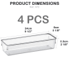 Acrimet Desk Drawer Organizer Clear Crystal 4 Pack 972.0 - Image 2 of 0