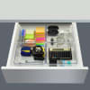Acrimet Desk Drawer Organizer Clear Crystal 4 Pack 973.4 - Image 4 of 0