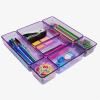 Acrimet Desk Drawer Organizer Clear Purple 7 Pack 4 Sizes 975.2 - Image 4 of 0