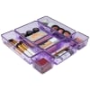 Acrimet Desk Drawer Organizer Clear Purple 7 Pack 4 Sizes 975.2 - Image 5 of 0