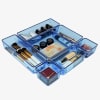 Acrimet Desk Drawer Organizer Clear Blue 7 Pack 4 Sizes 975.4 - Image 5 of 0
