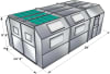PBSD14929FT Semi Down Filter Top Automotive Paint Booth - Image 3 of 0