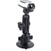 RAM-B-166-GA63U 3.3" Twist-Lock suction cup mount with double socket arm and Garmin VIRB camera adapter, secure hold, adjustable angles. - Image 1 of 0