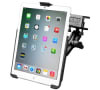 RAM glare shield clamp mount with EZ-Rollâ€™r cradle for iPad mini, featuring adjustable double socket arm for secure and convenient viewing. - Image 1 of 0