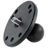 RAM Ball Adapter with Round Plate and 1/4â€-20 Threaded Stud â€“ B Size for Aviation GPS Devices. - Image 1 of 0