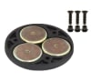 RAM Triple Magnetic Base Adapter for securely mounting devices, GPS units, and tools on aircraft, vehicles, boats, and industrial surfaces. - Image 1 of 0