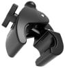 RAM Tough-Claw medium mounting base clamped on a rail, featuring a 1" B-size rubber ball for attachment to RAM double socket arms, ideal for phones, tablets, and cameras. - Image 2 of 0