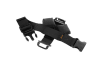 AppStrap 5(S) holding an iPad mini in an OtterBox case, with adjustable leg strap, tilt pads, and pen holder for stable angled use. - Image 2 of 0