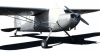 Cessna 120 parked on the ramp fitted with custom Bruceâ€™s Covers, showcasing full aircraft protection from sun and weather. - Image 5 of 0