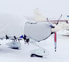 Diamond DA-40 covered with Sunbrella and insulated covers protecting canopy, engine, propeller, wings, and empennage from sun, frost, and snow. - Image 4 of 0