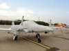 Diamond DA-42 Twin Star aircraft with custom canopy, engine, propeller, wing, and empennage covers for sun, weather, and cold protection. - Image 2 of 0